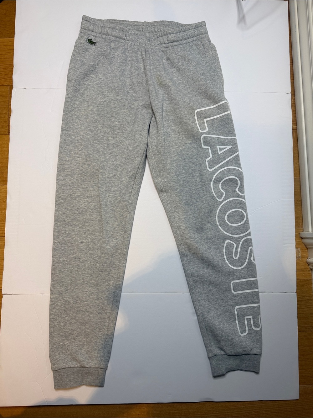 Lacoste Kids Grey Logo Sweat Joggers